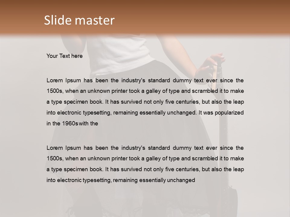 People Youth Female PowerPoint Template