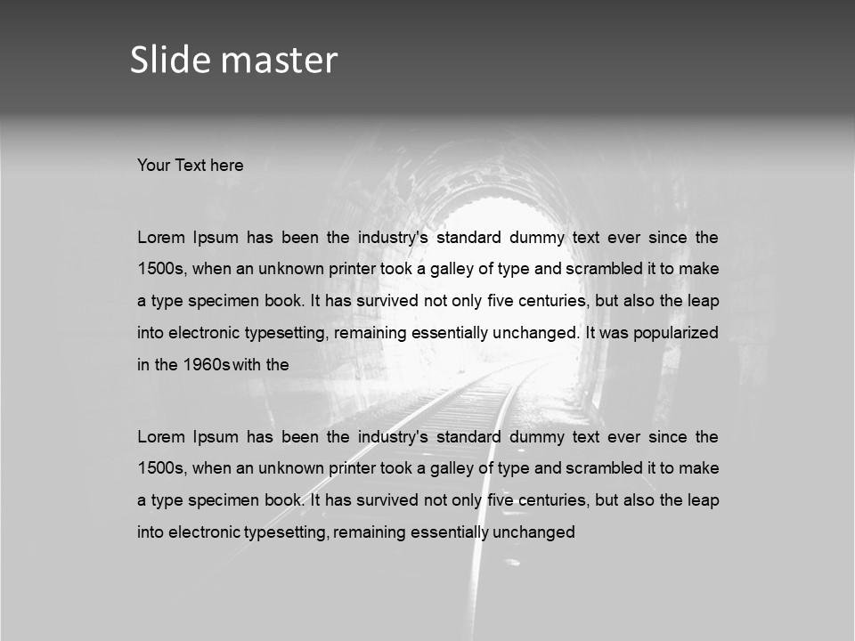 Life Death Train PowerPoint Template