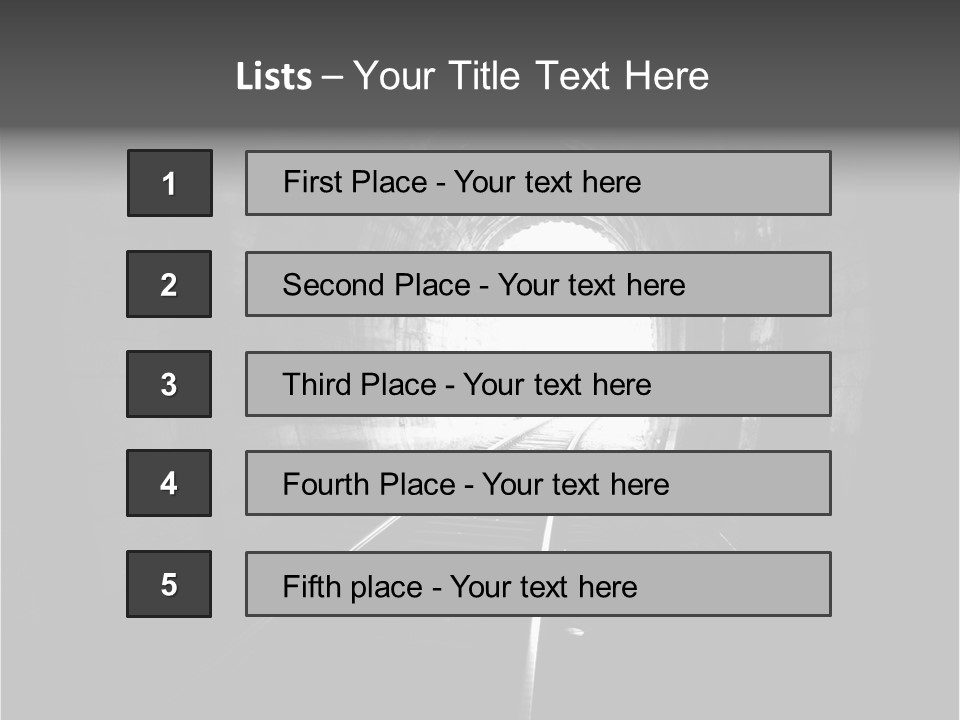 Life Death Train PowerPoint Template