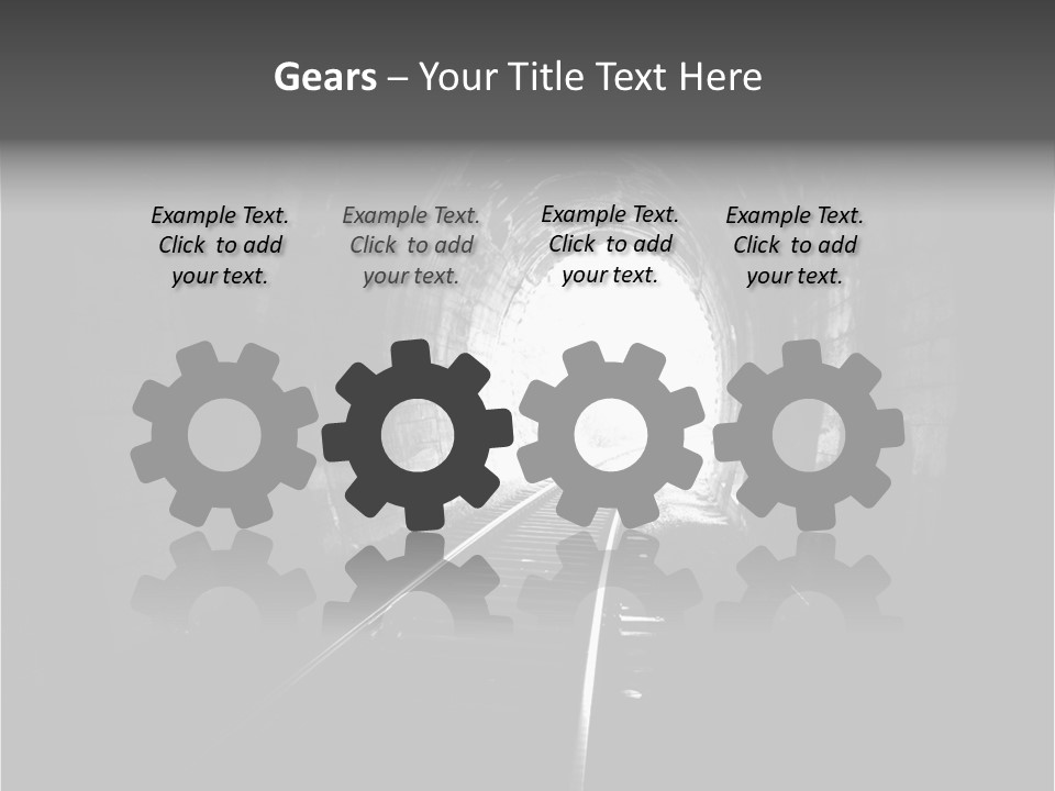 Life Death Train PowerPoint Template