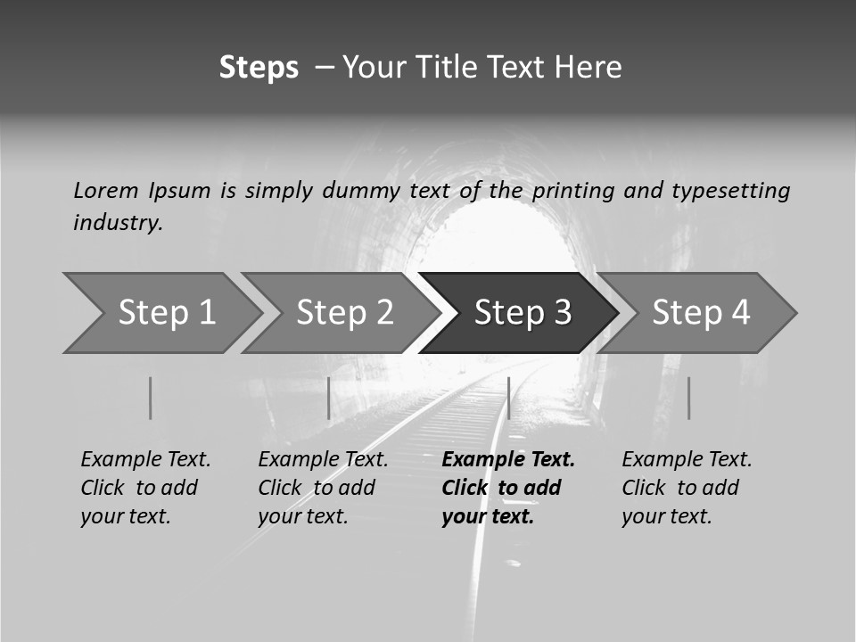 Life Death Train PowerPoint Template