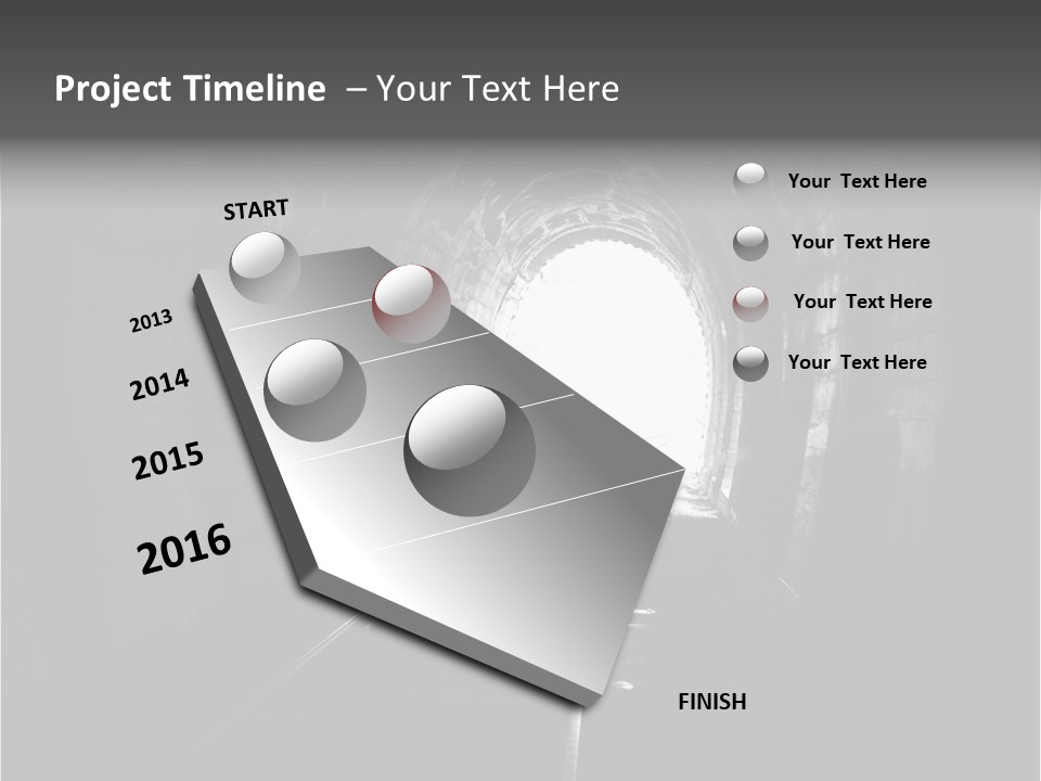 Life Death Train PowerPoint Template