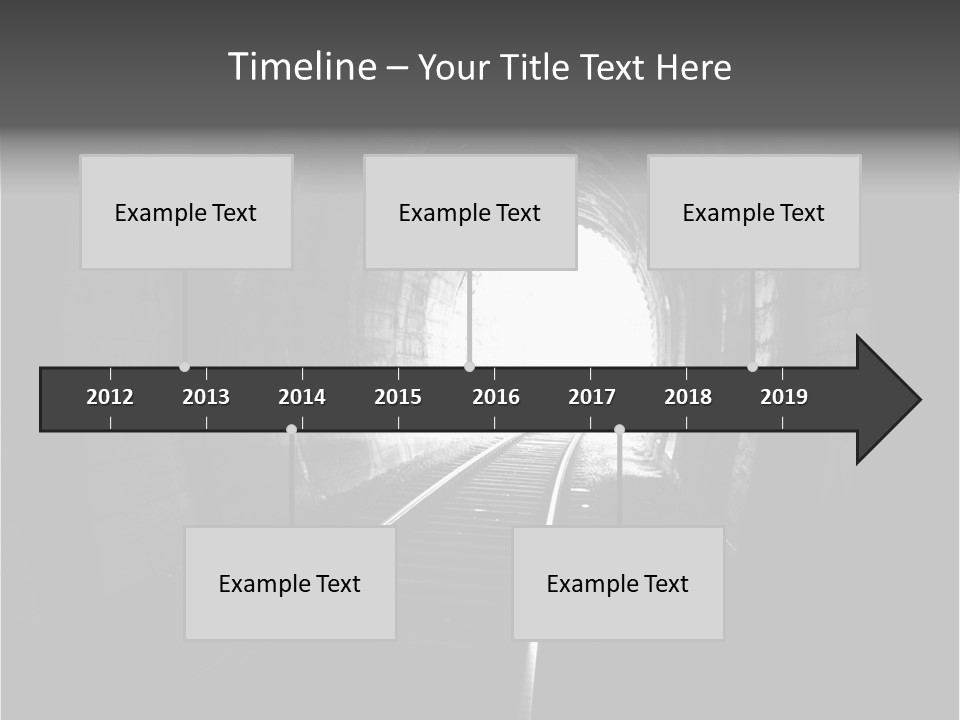Life Death Train PowerPoint Template