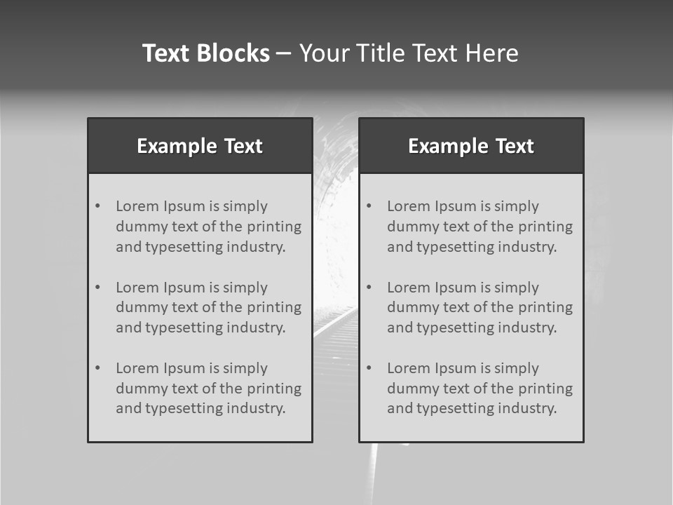 Life Death Train PowerPoint Template