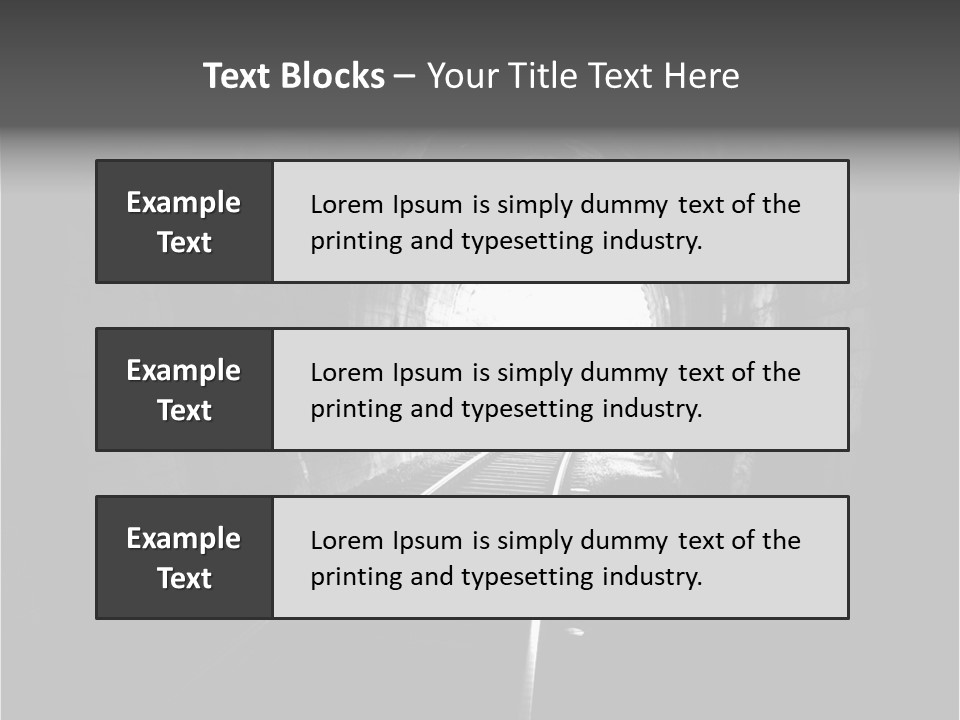 Life Death Train PowerPoint Template