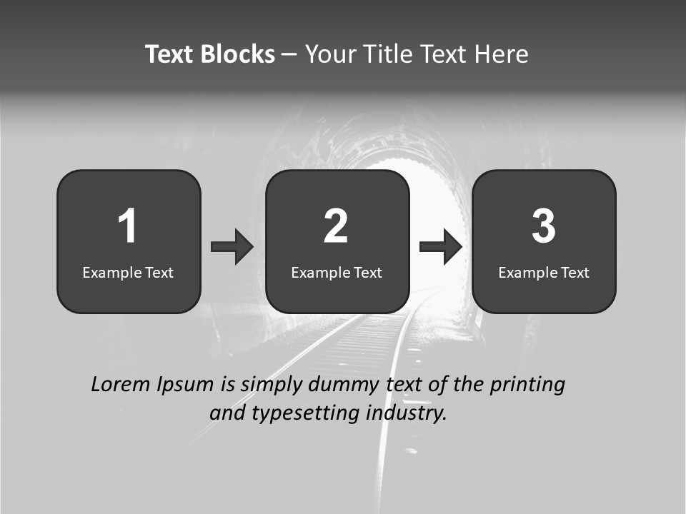 Life Death Train PowerPoint Template