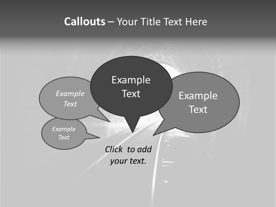 Life Death Train PowerPoint Template
