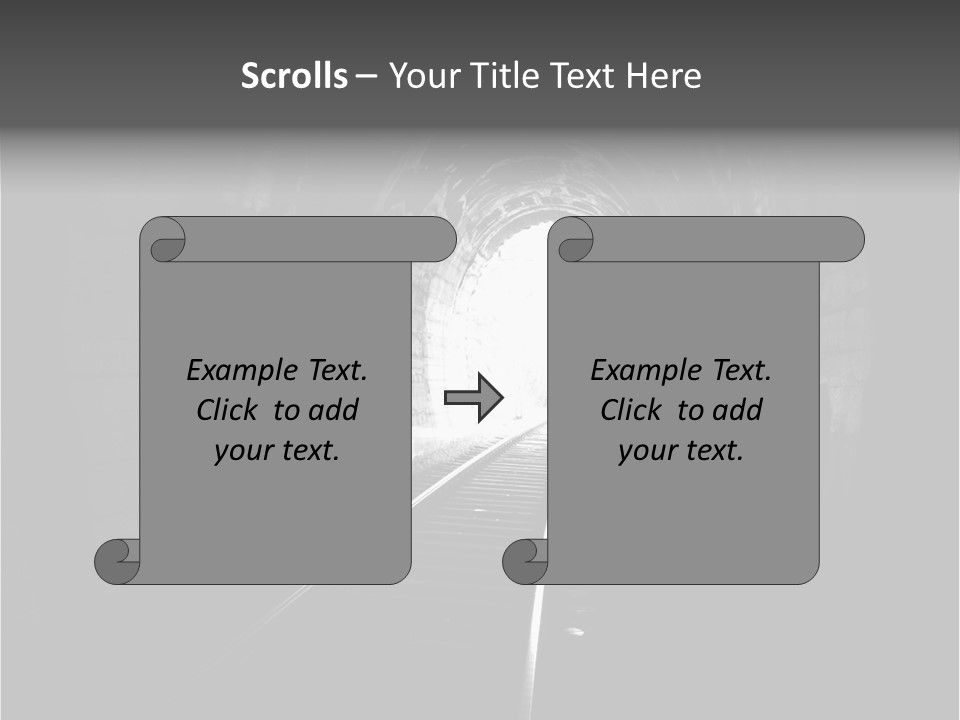 Life Death Train PowerPoint Template