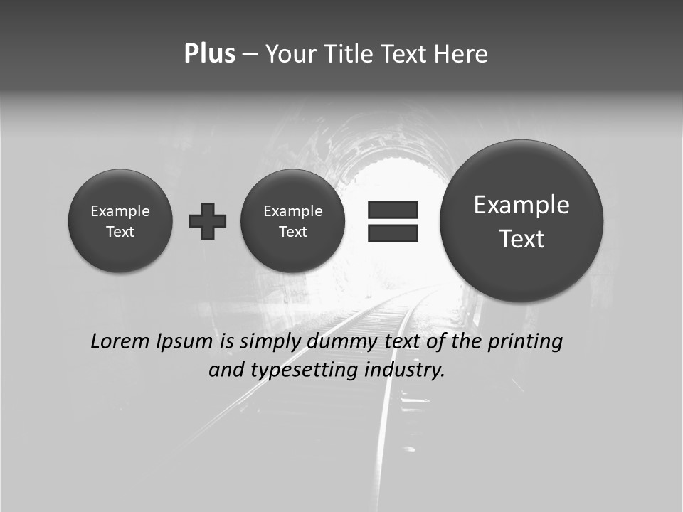 Life Death Train PowerPoint Template