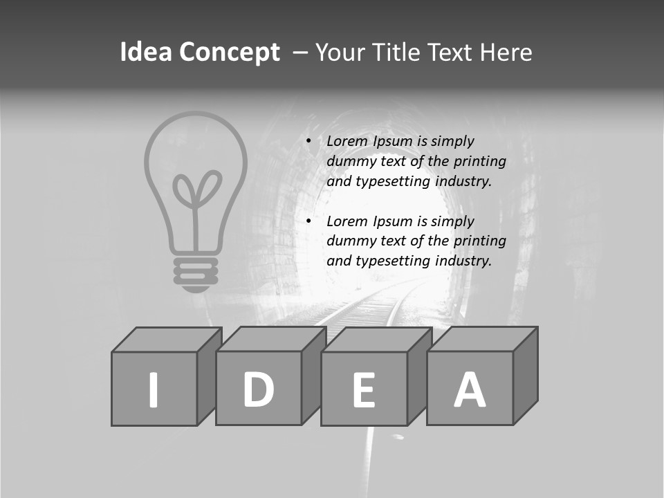 Life Death Train PowerPoint Template