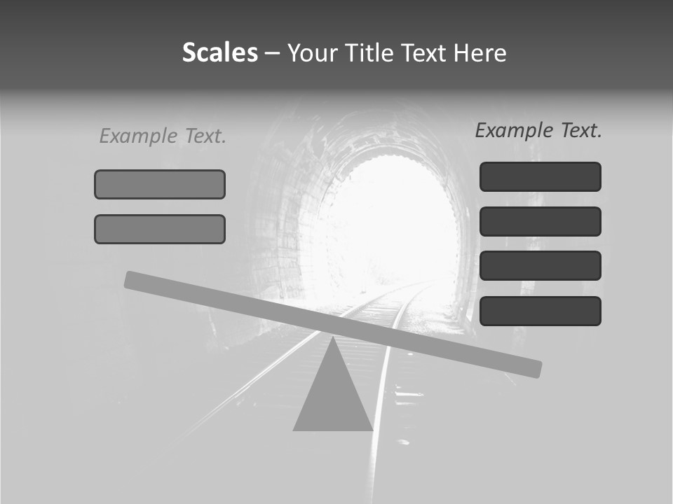 Life Death Train PowerPoint Template