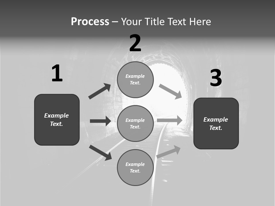 Life Death Train PowerPoint Template