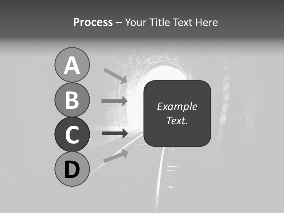 Life Death Train PowerPoint Template