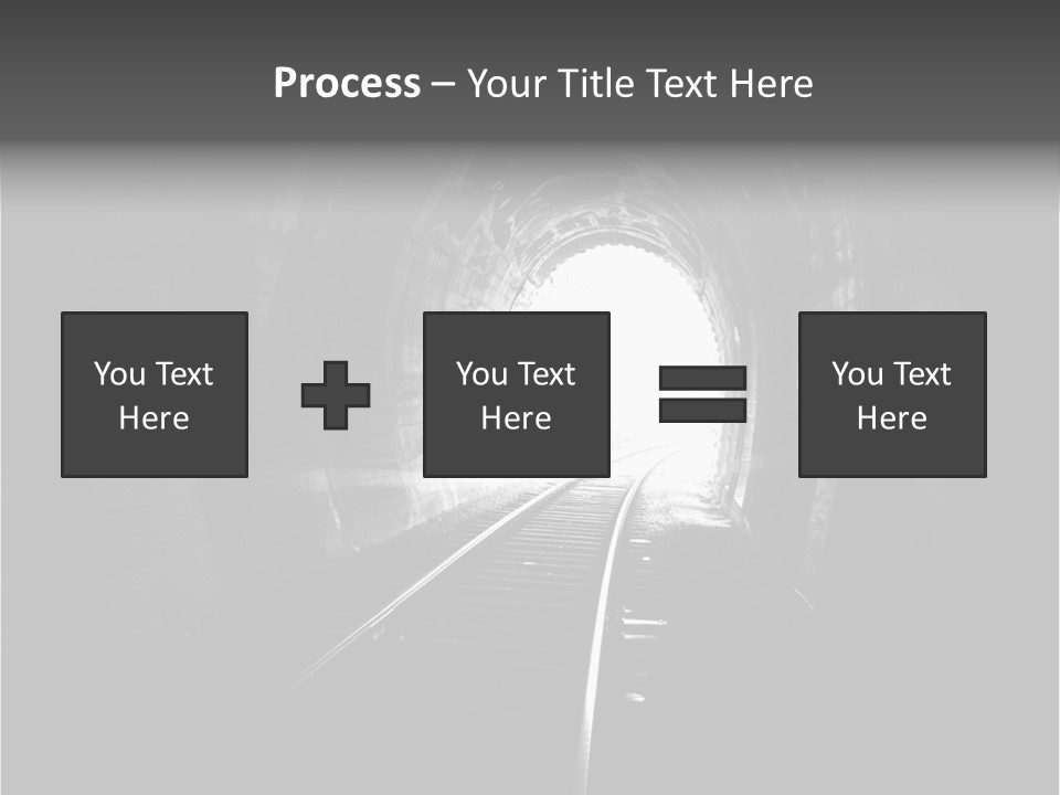Life Death Train PowerPoint Template