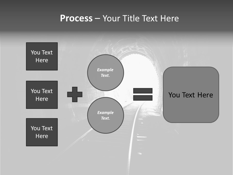 Life Death Train PowerPoint Template