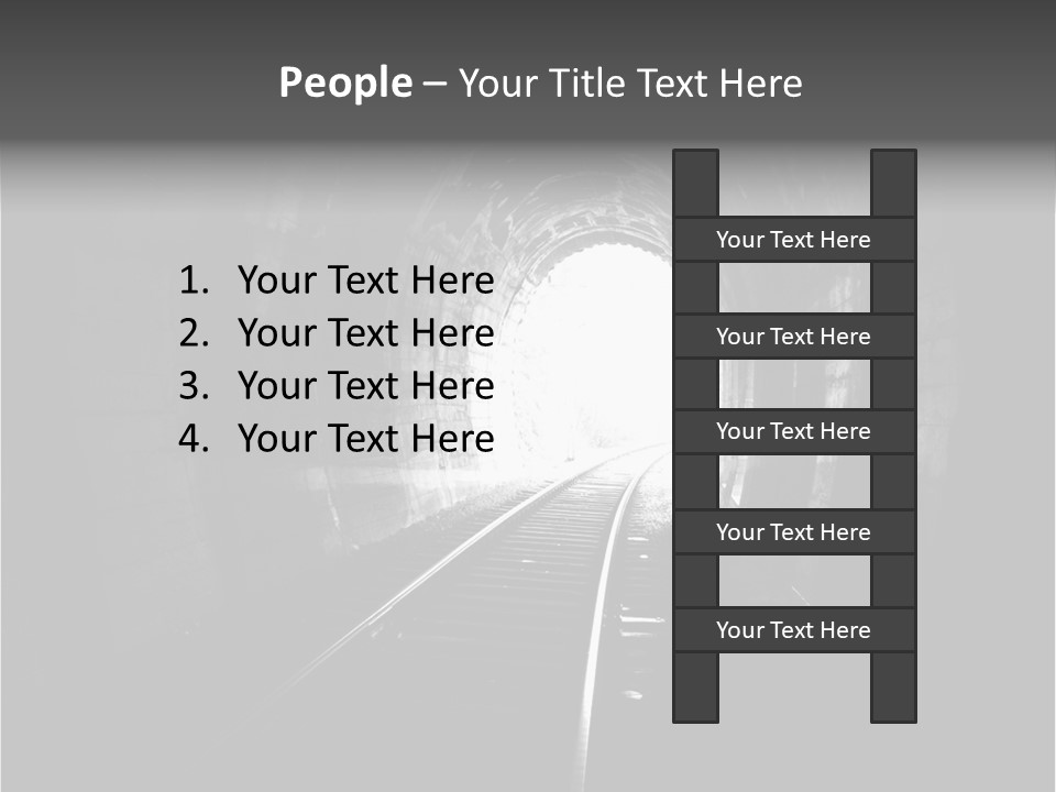 Life Death Train PowerPoint Template