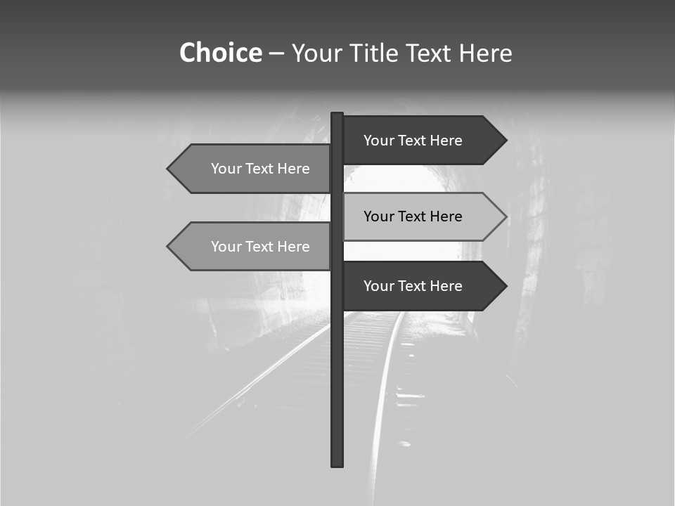 Life Death Train PowerPoint Template