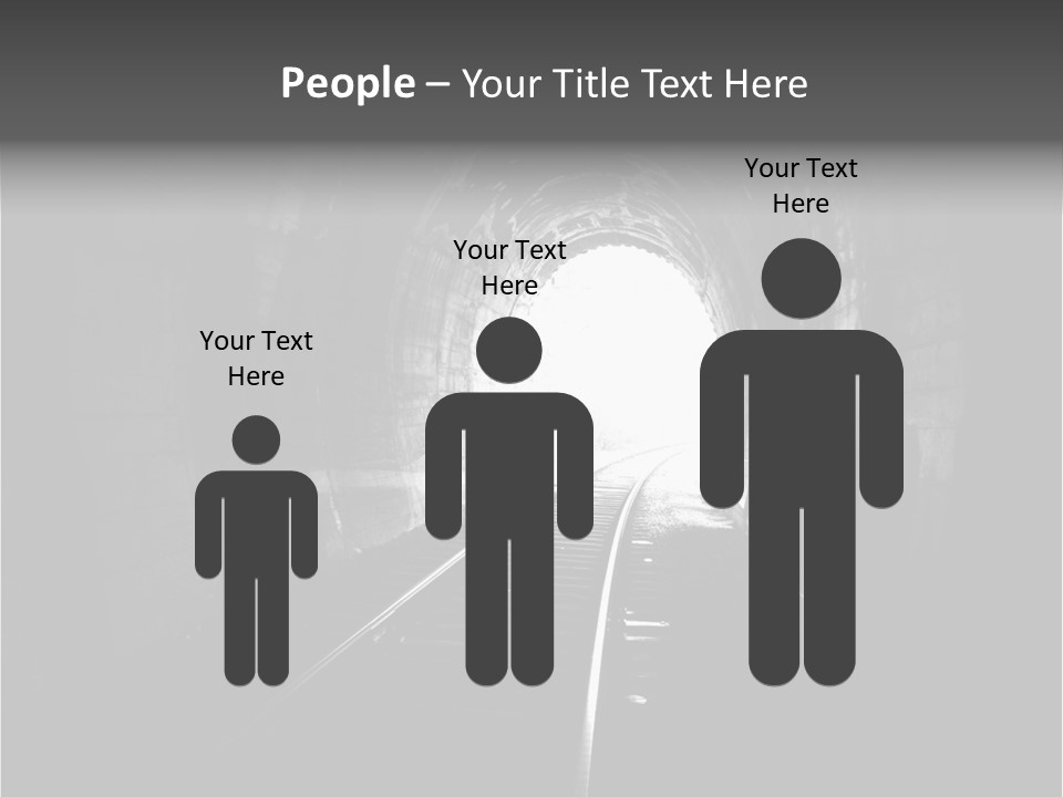 Life Death Train PowerPoint Template