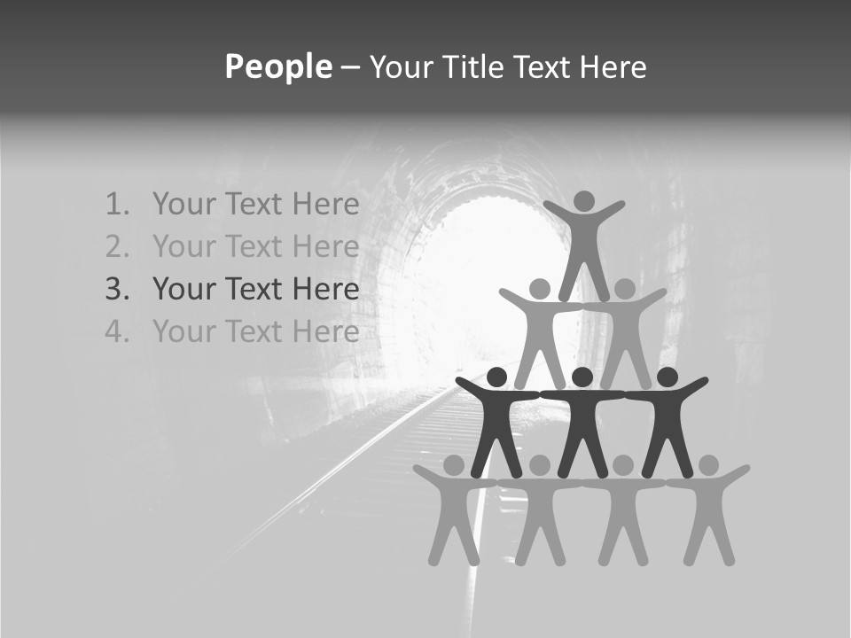 Life Death Train PowerPoint Template