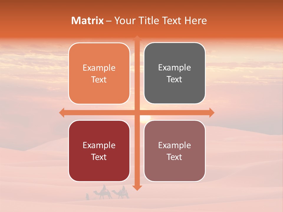 People Desert Sahara PowerPoint Template