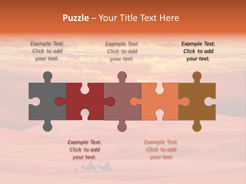 People Desert Sahara PowerPoint Template