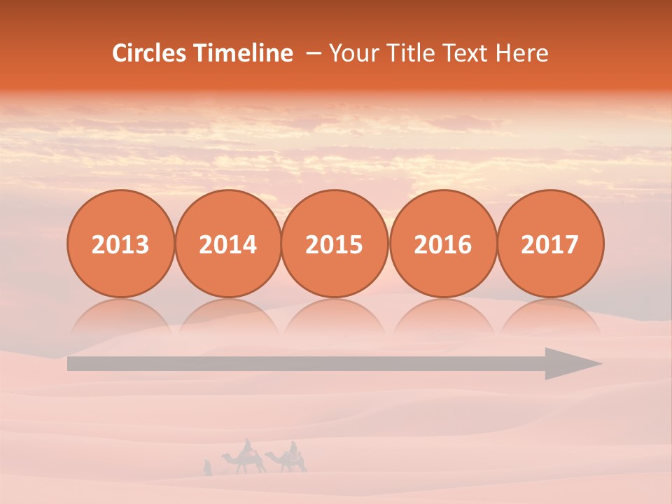 People Desert Sahara PowerPoint Template