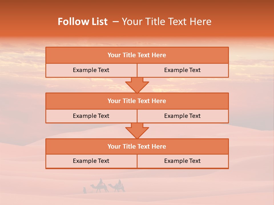 People Desert Sahara PowerPoint Template