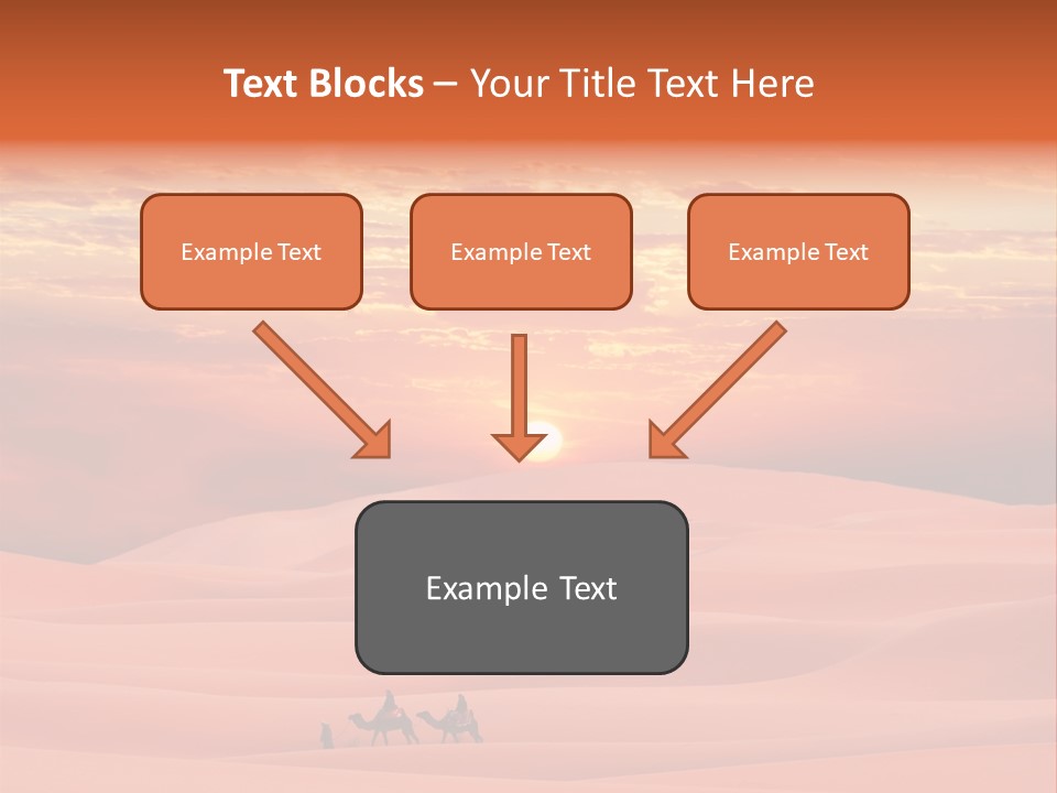 People Desert Sahara PowerPoint Template