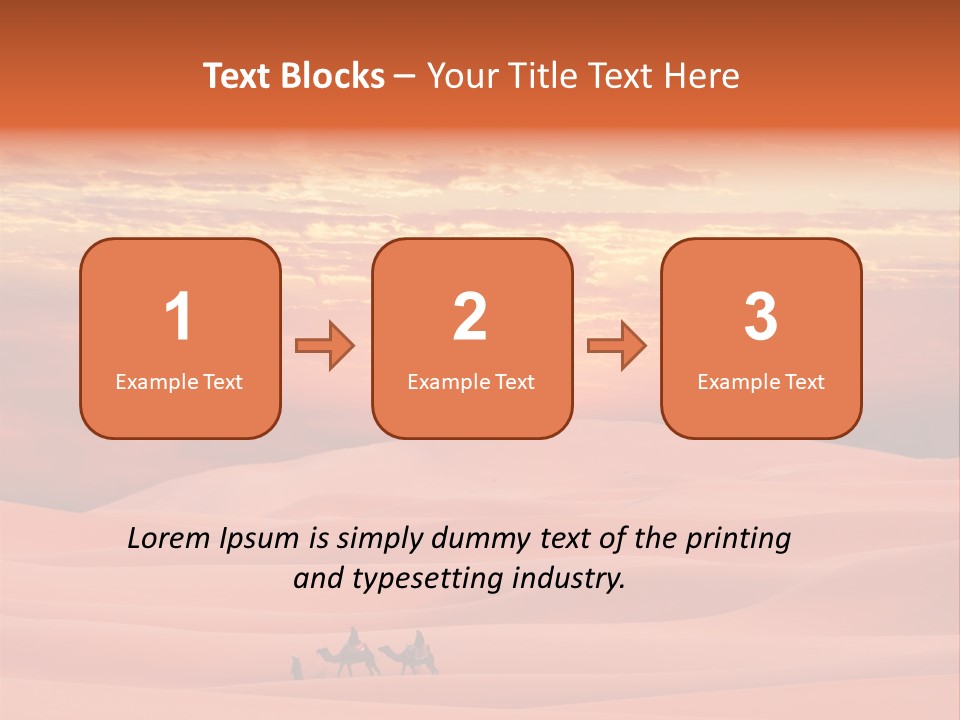 People Desert Sahara PowerPoint Template