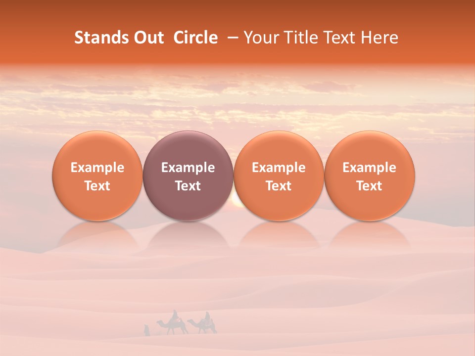 People Desert Sahara PowerPoint Template