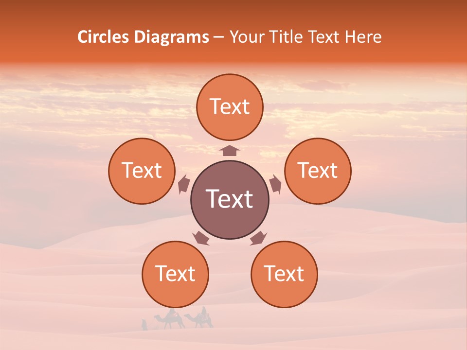 People Desert Sahara PowerPoint Template