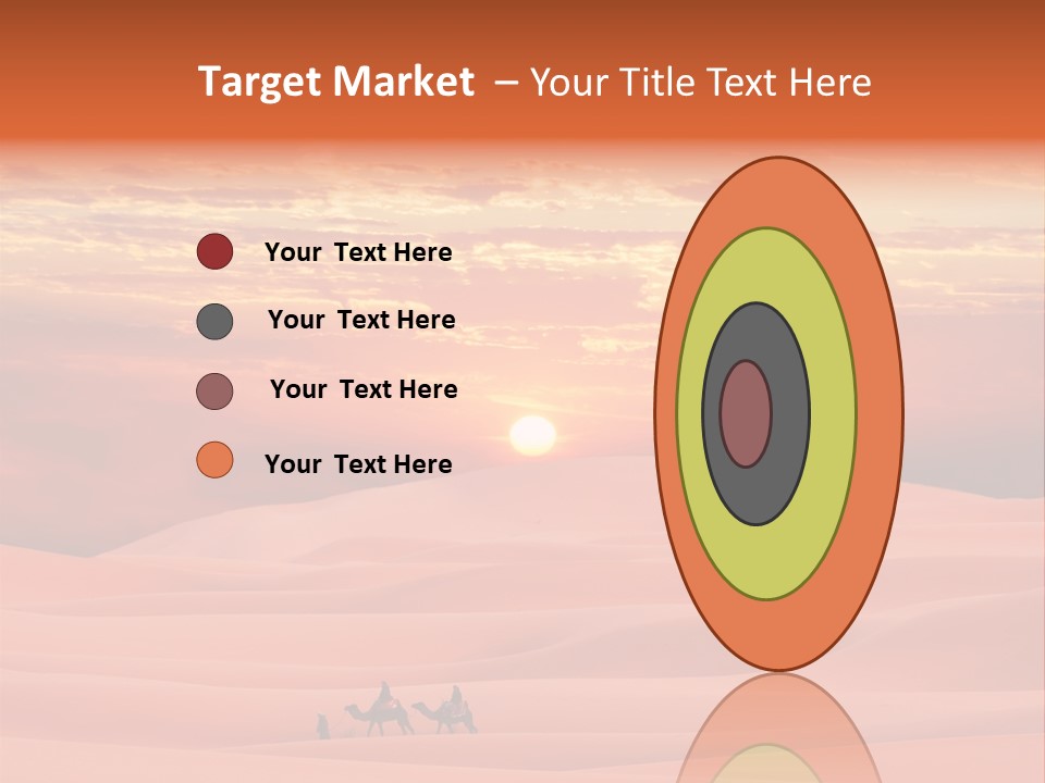 People Desert Sahara PowerPoint Template