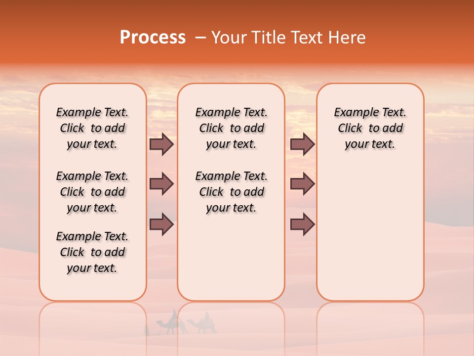 People Desert Sahara PowerPoint Template