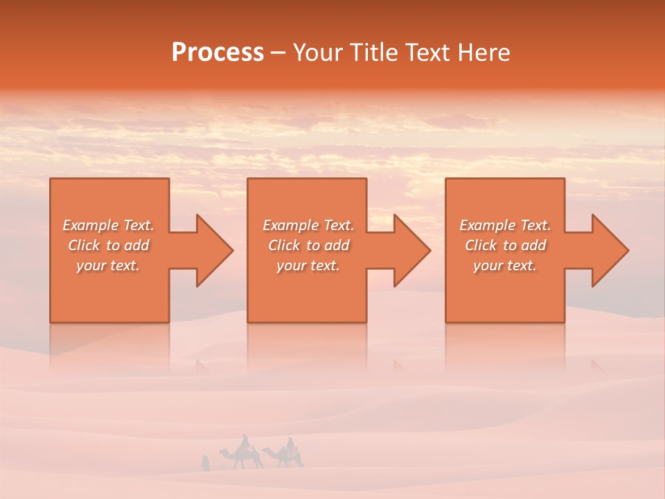 People Desert Sahara PowerPoint Template
