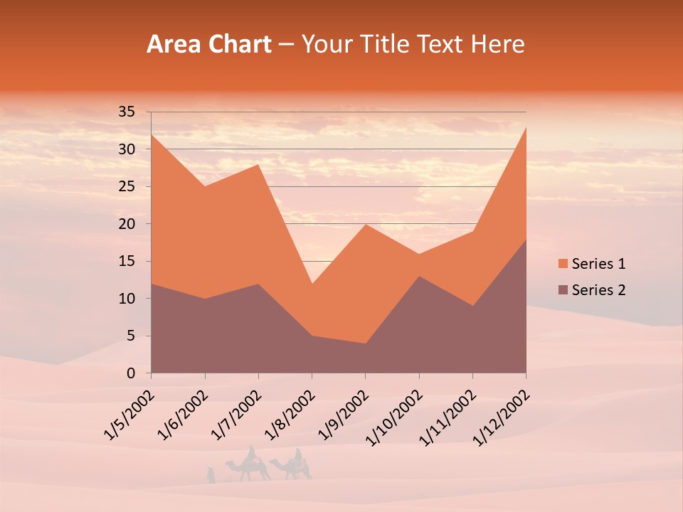 People Desert Sahara PowerPoint Template
