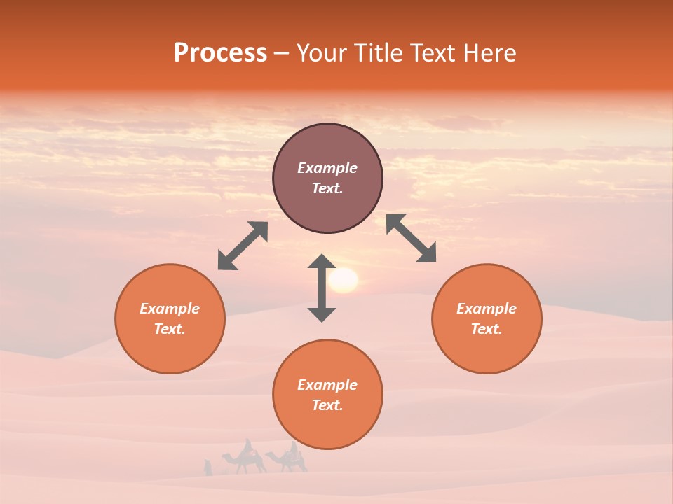 People Desert Sahara PowerPoint Template