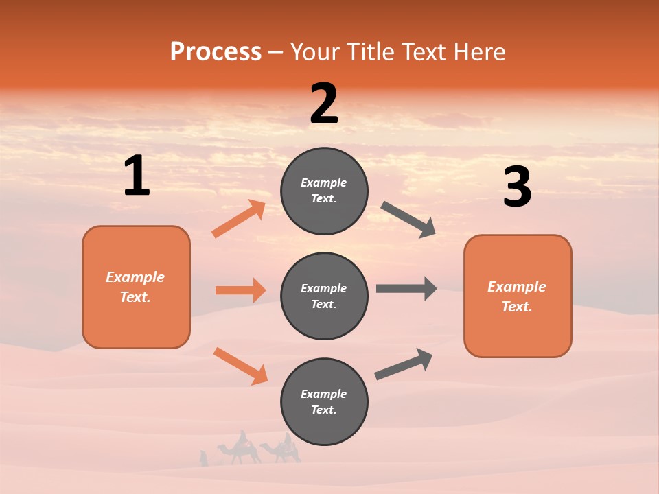 People Desert Sahara PowerPoint Template