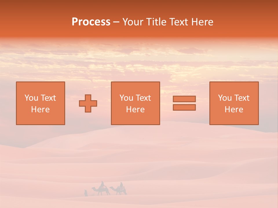 People Desert Sahara PowerPoint Template