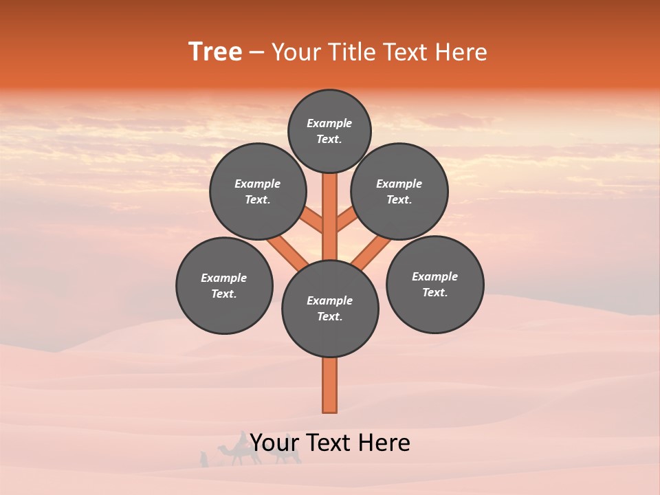 People Desert Sahara PowerPoint Template