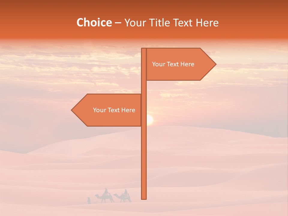 People Desert Sahara PowerPoint Template