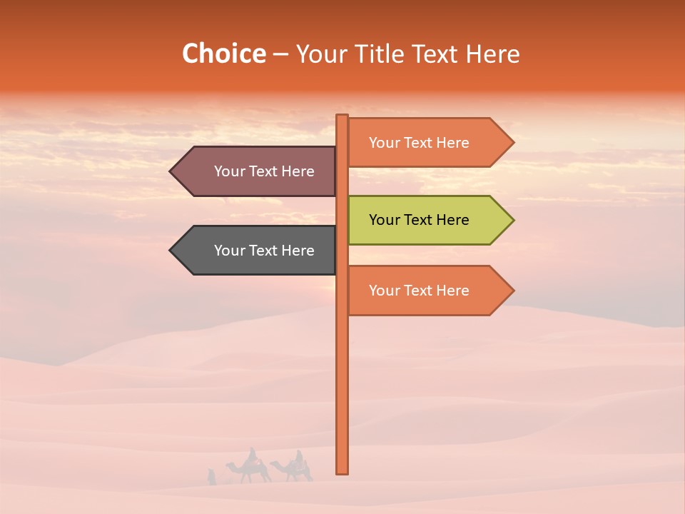 People Desert Sahara PowerPoint Template