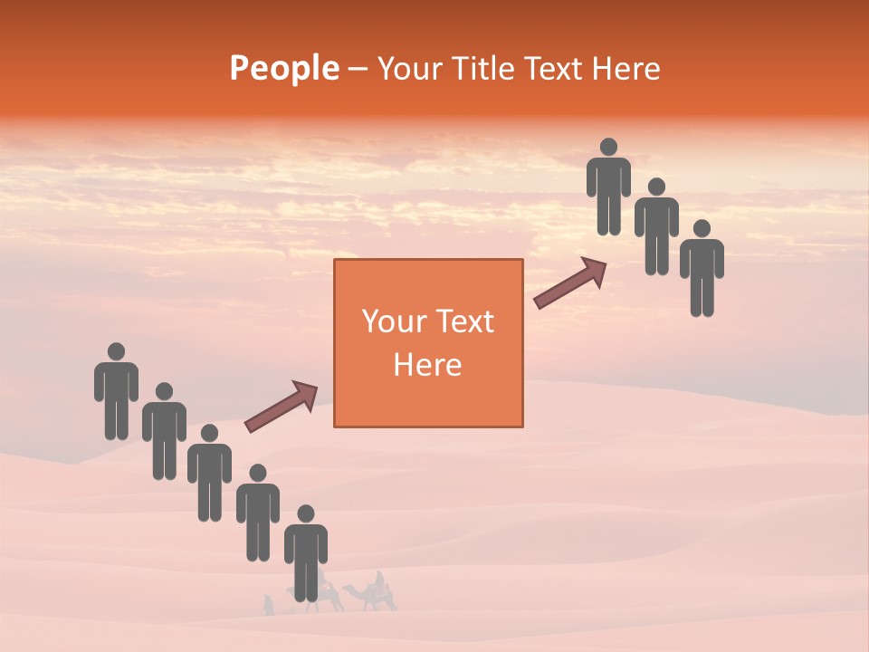 People Desert Sahara PowerPoint Template