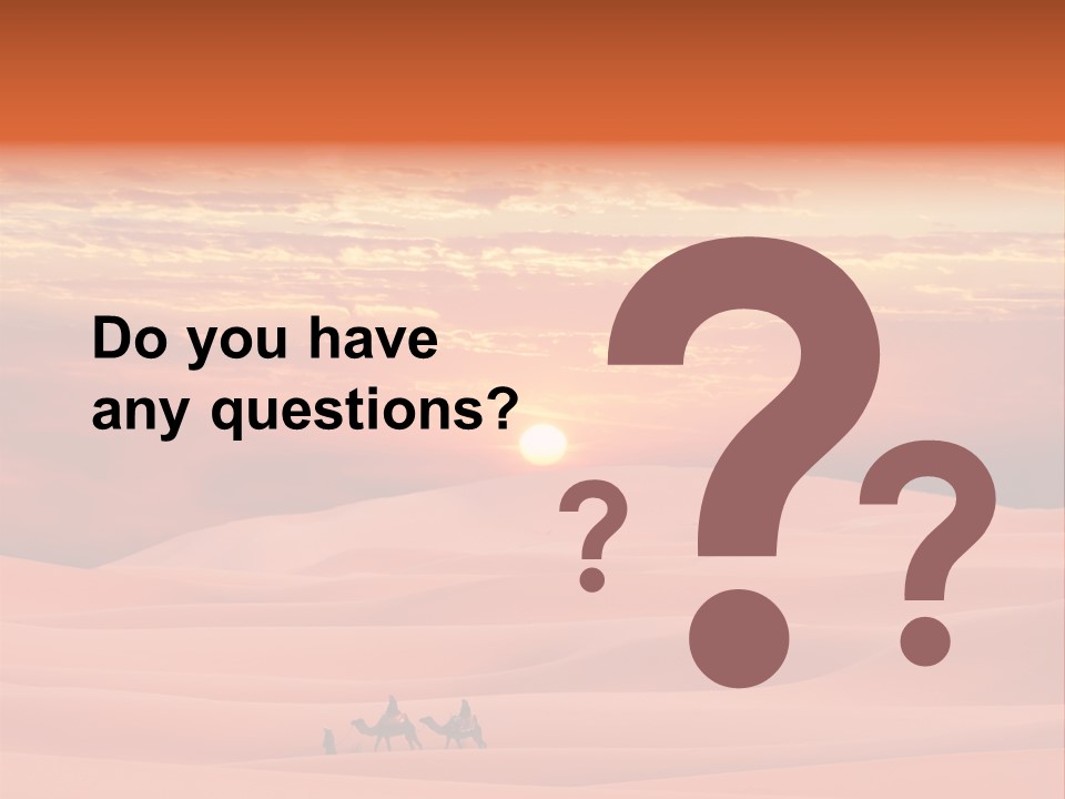 People Desert Sahara PowerPoint Template