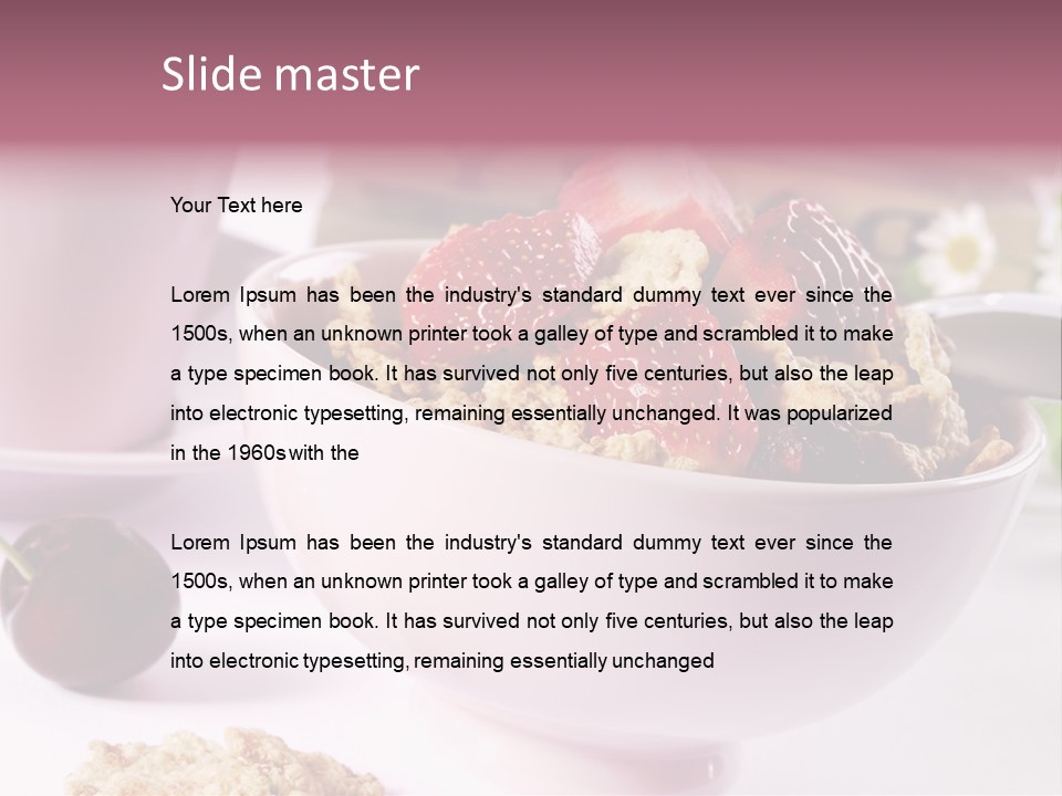 Morning Tasty Fresh PowerPoint Template