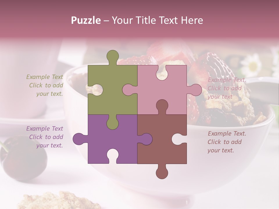 Morning Tasty Fresh PowerPoint Template