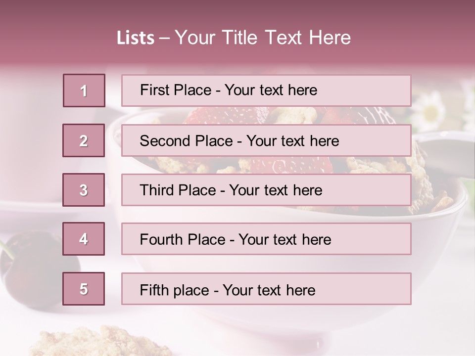 Morning Tasty Fresh PowerPoint Template