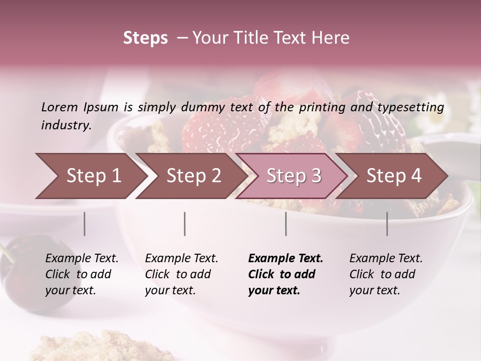 Morning Tasty Fresh PowerPoint Template