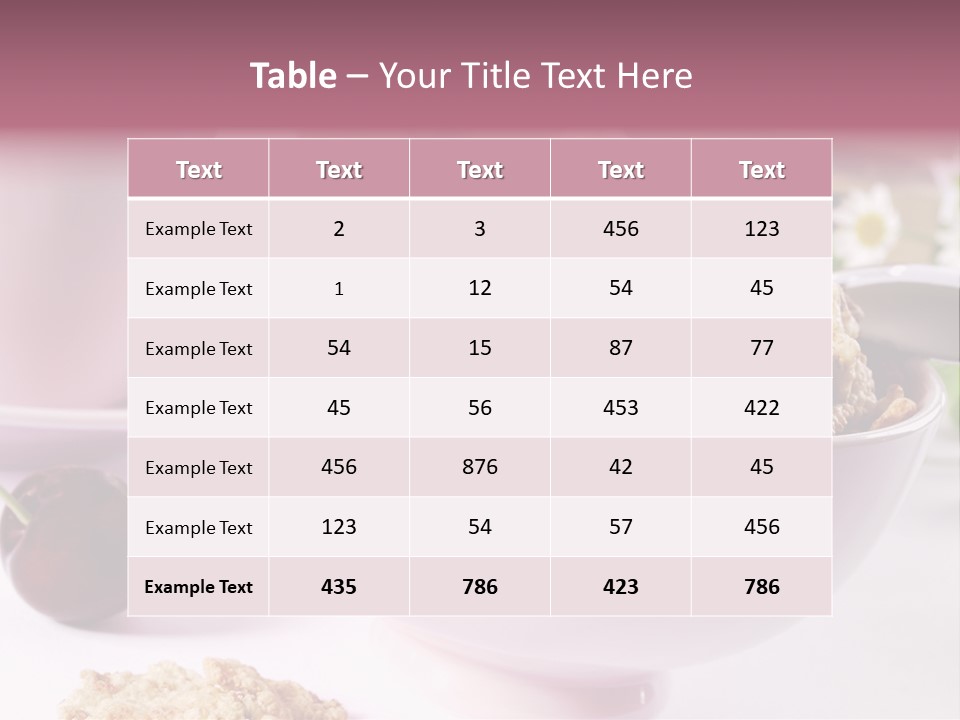 Morning Tasty Fresh PowerPoint Template