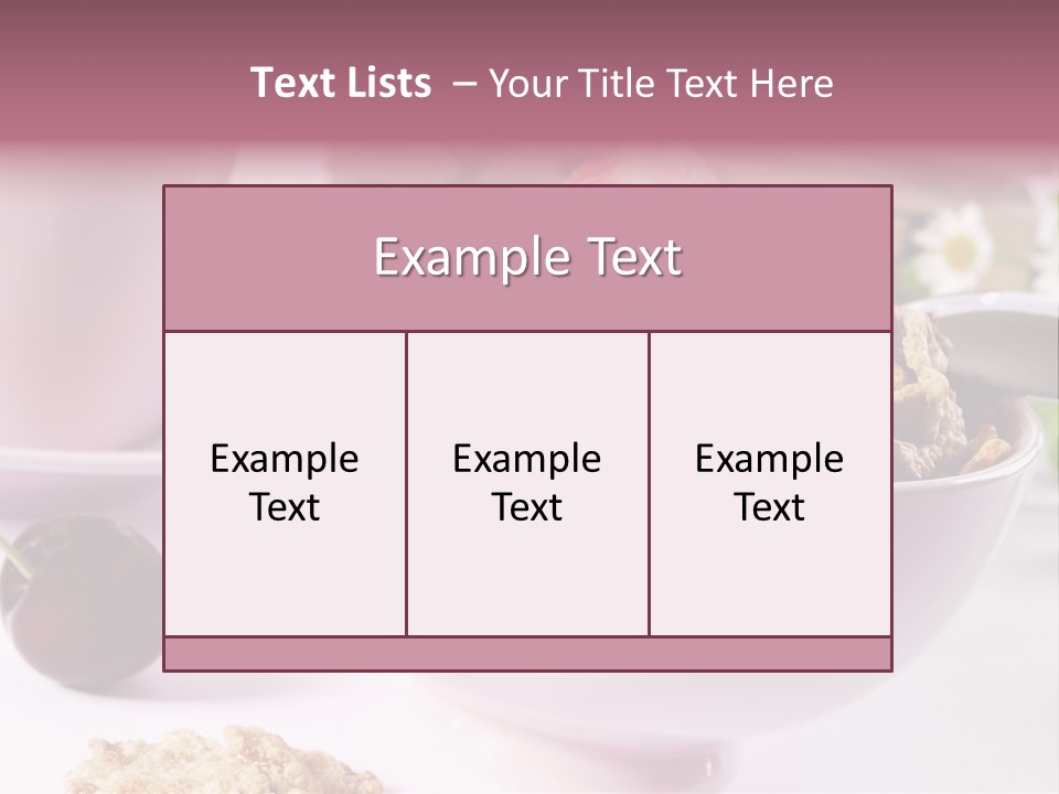 Morning Tasty Fresh PowerPoint Template
