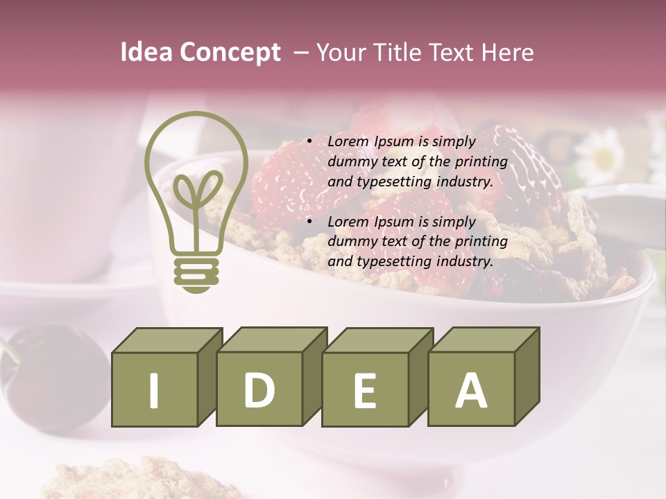 Morning Tasty Fresh PowerPoint Template